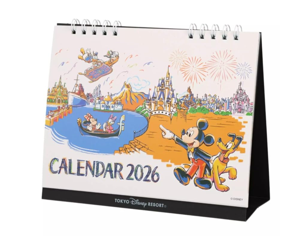 ディズニーリゾート限定　ミッキー&フレンズ　2026年　壁掛けカレンダー　3部 ディズニーリゾート限定 カレンダー 2026 壁掛け ミッキー